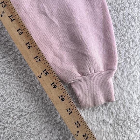 Vintage Fruit Of The Loom Sweatshirt Mens L Pink M&M Auto Transmissions Car 90s - Picture 7 of 9